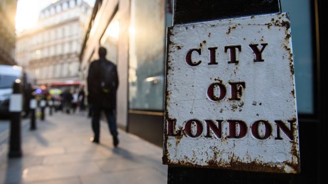 City of London sign