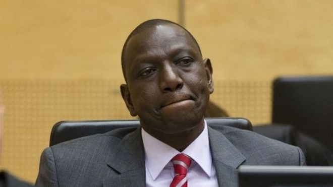 Kenya's Deputy President William Ruto at the ICC (September 2013)