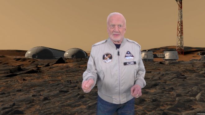 Buzz Aldrin en VR Mars