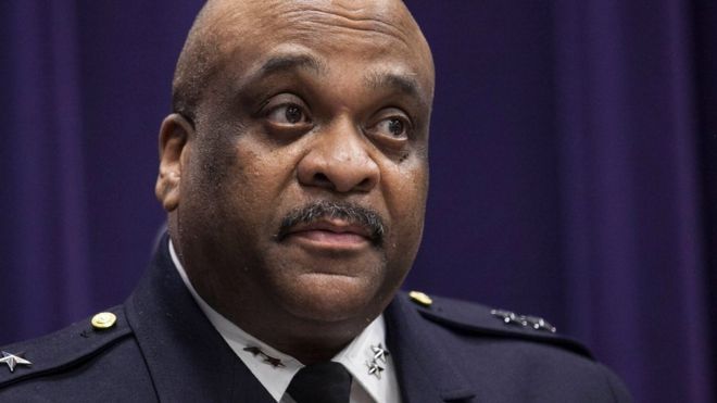 Interim superintendent of the Chicago Police Department Eddie Johnson