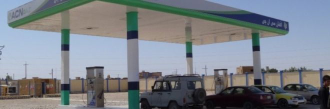 The natural gas filling station in Sheberghan, Afghanistan.