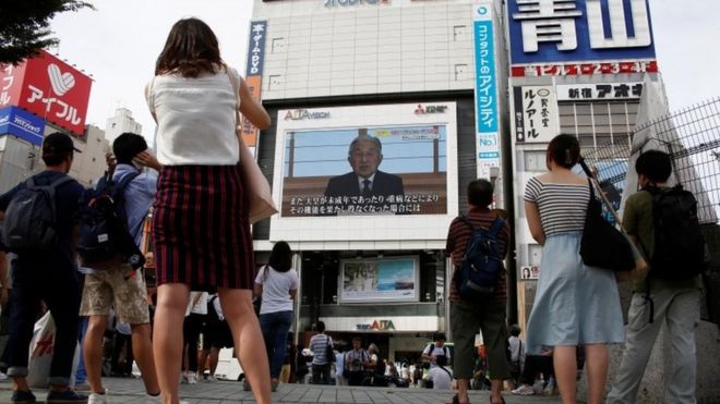 Japan's Emperor Akihito hints at wish to abdicate