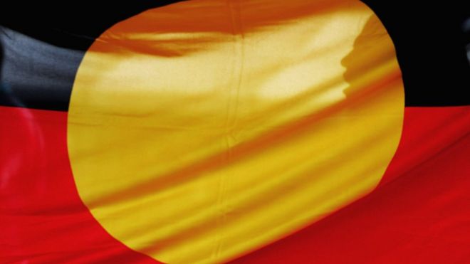 An Aboriginal Australian flag