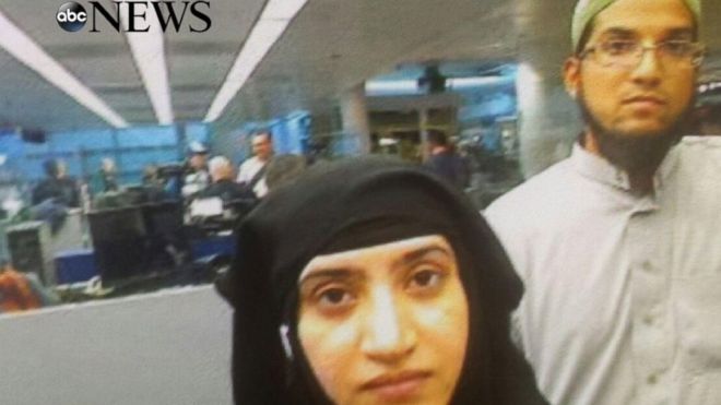 The two attackers at the Chicago O'Hare International Airport on 27 July 2014