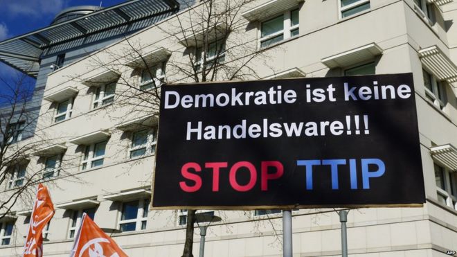 Anti-TTIP protest, Berlin - file pic