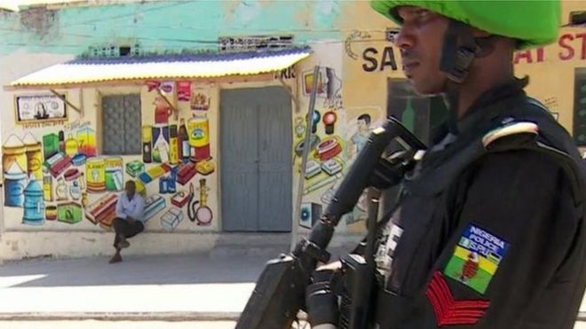 Policeman in Mogadishu