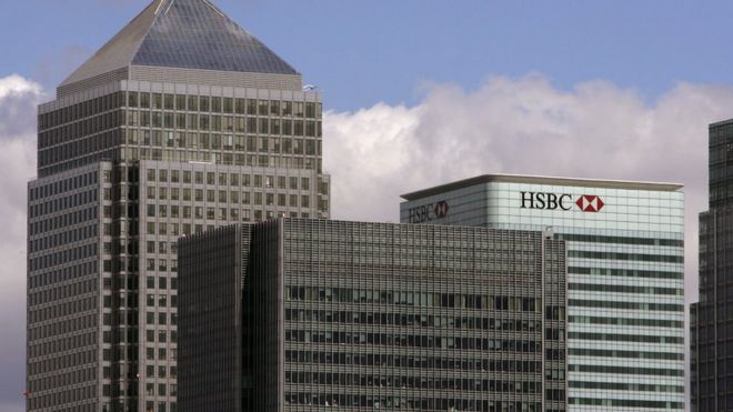 HSBC office in Canary Wharf