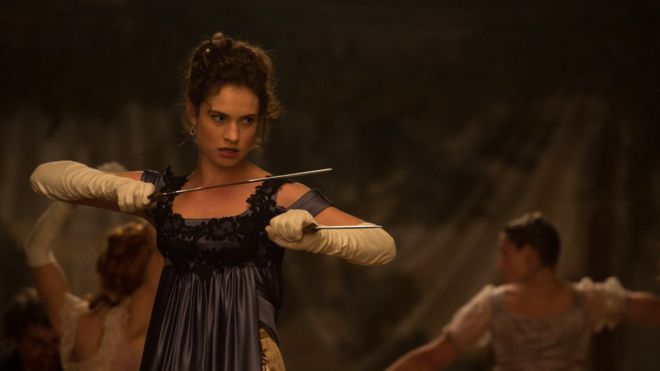 Lily James in Pride and Prejudice and Zombies