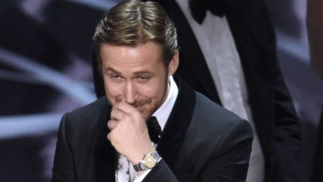 بطل فيلم لا لا لاند يكشف سبب ضحكه خلال حفل جوائز الأوسكار