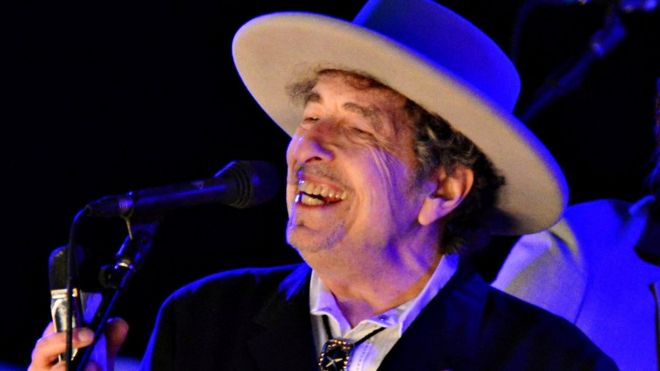Bob Dylan performs at The Hop Festival in Paddock Wood, Kent on June 30 2012