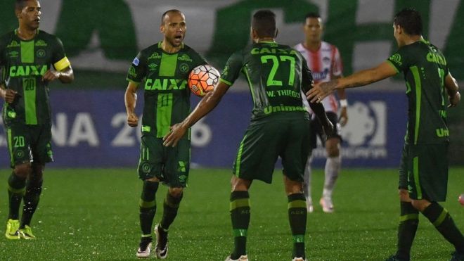 Wachezaji wa Chapecoense