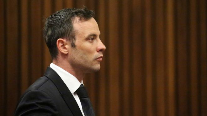 Oscar Pistorius sits in the dock in a courtroom at the High Court in Pretoria, South Africa, Tuesday Dec. 8, 2015