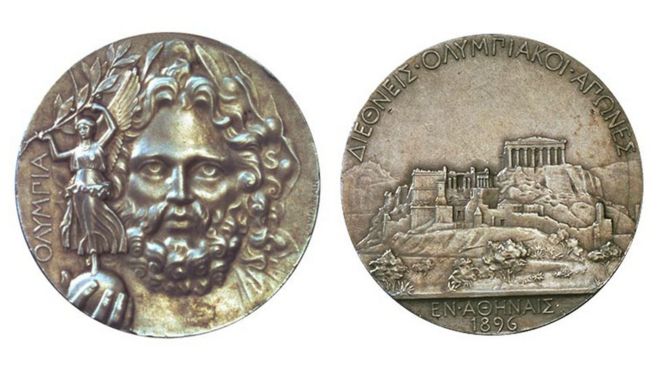 1896 medalla olímpica