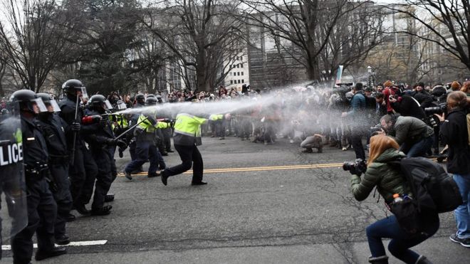 Enfrentamientos en Washington D.C.