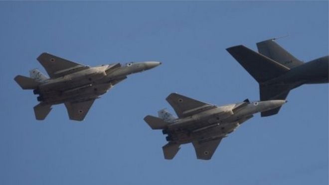 مقاتلة اسرائيلية تستهدف مواقع تنظيم الدولة في مرتفعات الجولان السورية