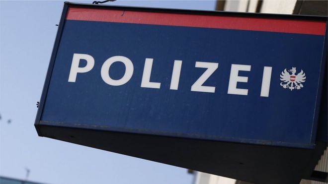 Polizei sign in Austria (file picture)