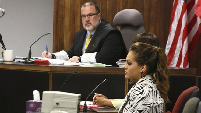 Kristhielee Caride in court 2016 Puerto Rico