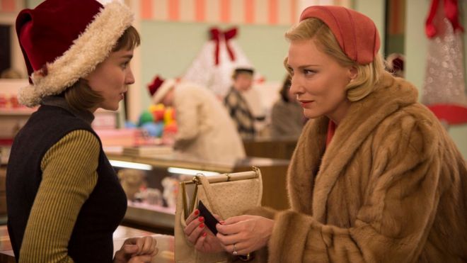 Rooney Mara and Cate Blanchett in Carol