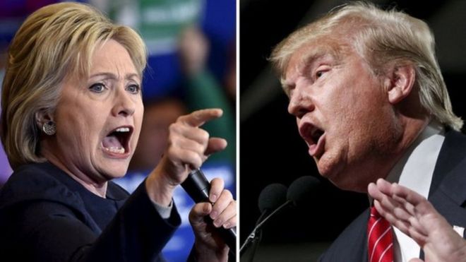 Clinton na Trump