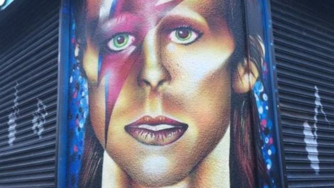 Mural of David Bowie
