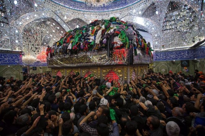 Shia Muslims in the holy city of Karbala