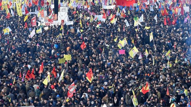 مظاهرات حاشدة ضد أردوغان في ألمانيا