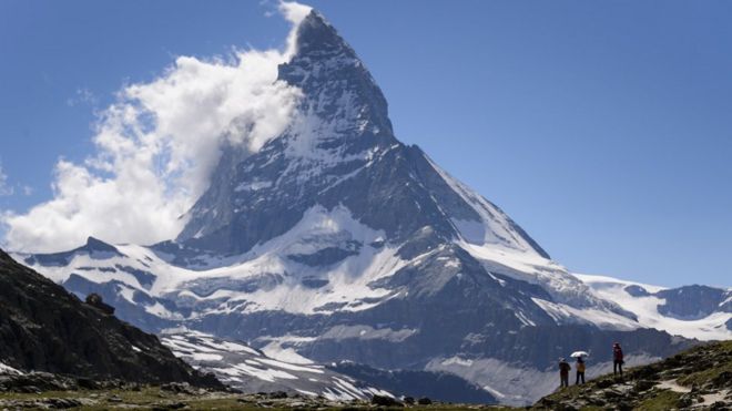 Matterhorn with cloud coming off summit