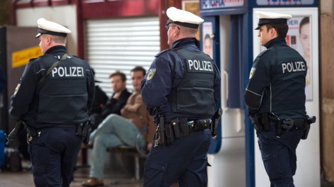 German police in Duesseldorf, 25 Mar 16