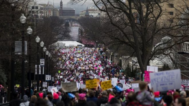 Protest in Washington, 21 Jan