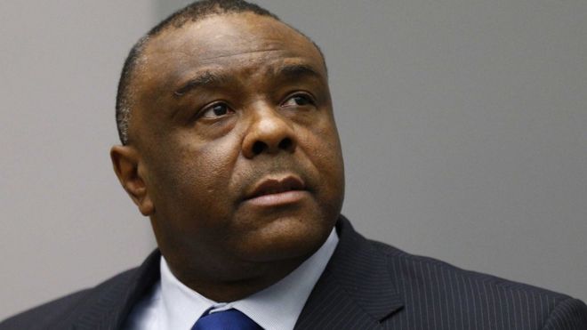 Jean-Pierre Bemba sits in the courtroom of the International Criminal Court (ICC) in The Hague, The Netherlands, 21 June 2016