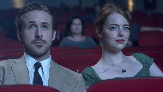 Ryan Gosling and Emma Stone in La La Land