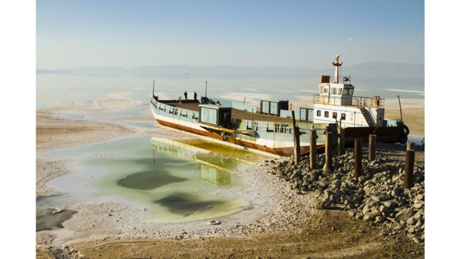 Lago salado de Urmía, Irán