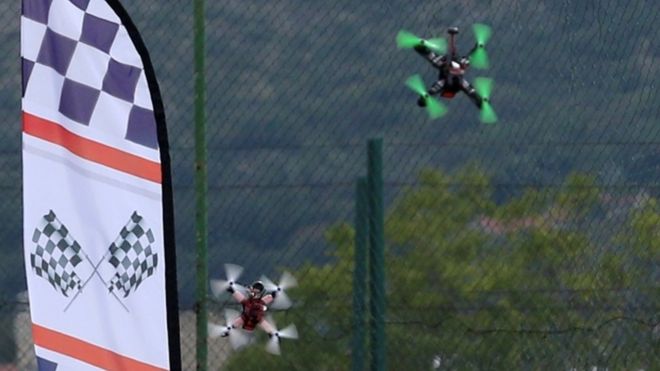 Drone race i n Bosnia, September 2016