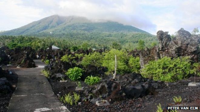 Gamalama volcano