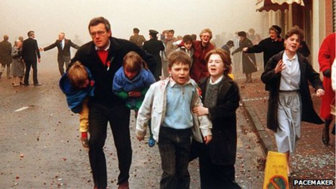 People run from explosion
