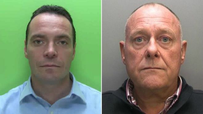 Image caption Mathew Appleyard and Joseph Croft were jailed for their part in scamming elderly victims - _83014220_appleyardcroft