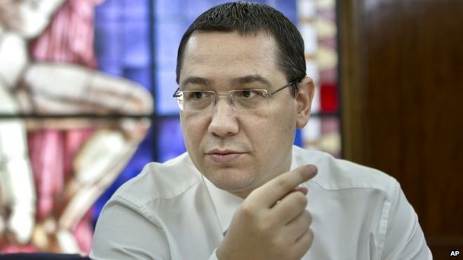 Image caption <b>Victor Ponta</b> heads a centre-left party with roots in the old <b>...</b> - _83441115_vpontanewap