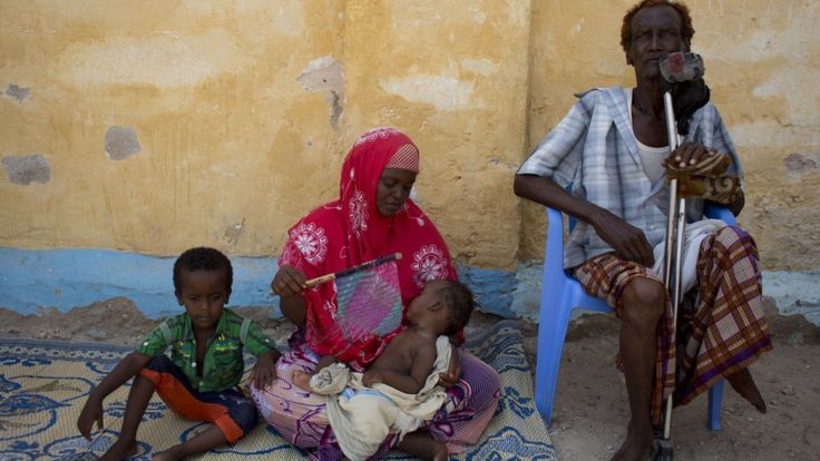 Amina Ahmed Osman and her family, Bossasso, Somalia