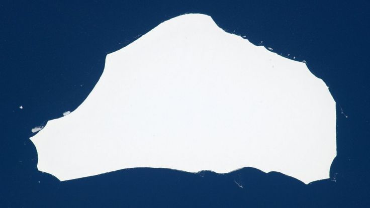 Tim Peake's iceberg, known as A-56, was roughly 26km by 13km (16 miles by 8 miles)