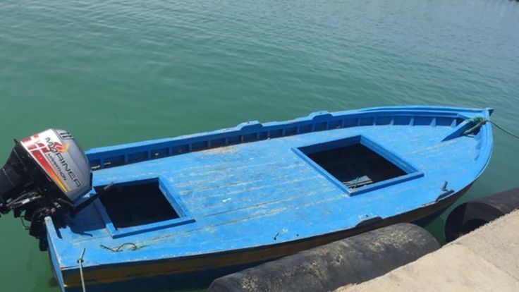 Smugglers' boat in Zuwara