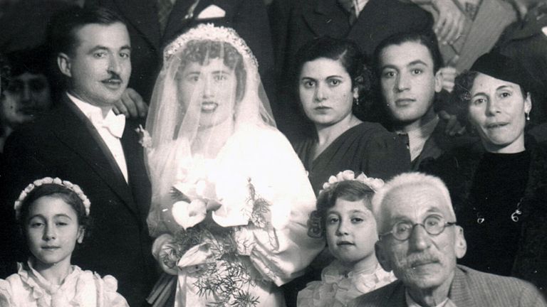 Matossian's grandfather, Hovhannes, on his wedding day in Cyprus