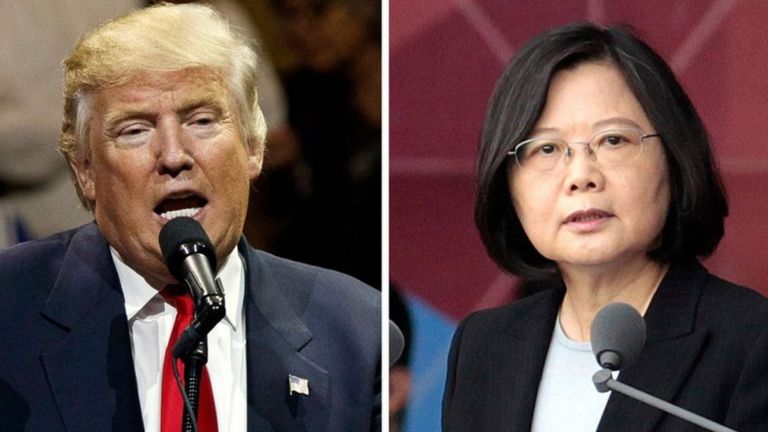 Ông Trump và bà Thái chúc nhau trở thành lãnh đạo.