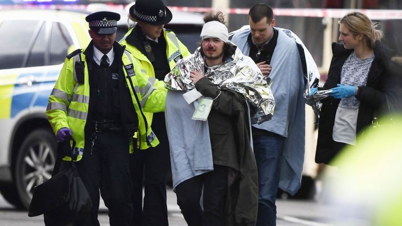 Injured man at Westminster