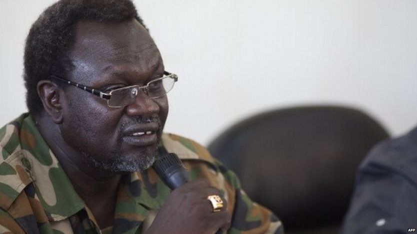 Riek Machar pictured in April 2014