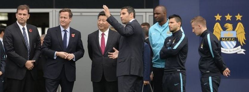 Mr Xi meeting former and present players