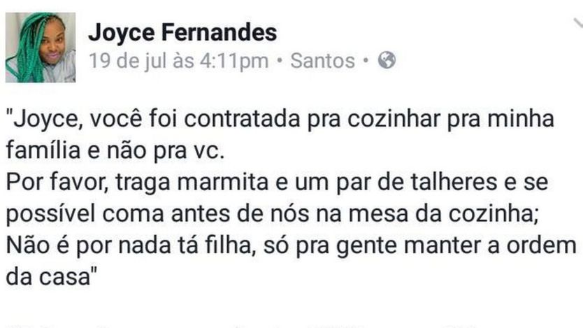 Hoje professora, Joyce Fernandes criou hashtag e pÃ¡gina apÃ³s sucesso de post