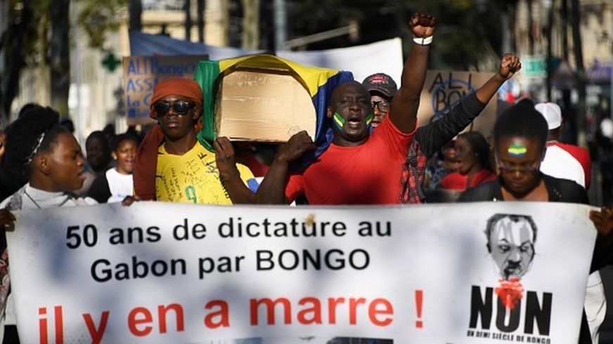 Manifestation à l'annonce de confirmation par la Cour constitutionnelle du Gabon de la victoire du président Ali Bongo