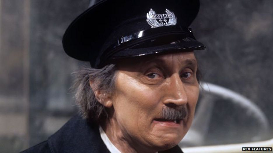 Stephen Lewis as "Blakey" in On the Buses