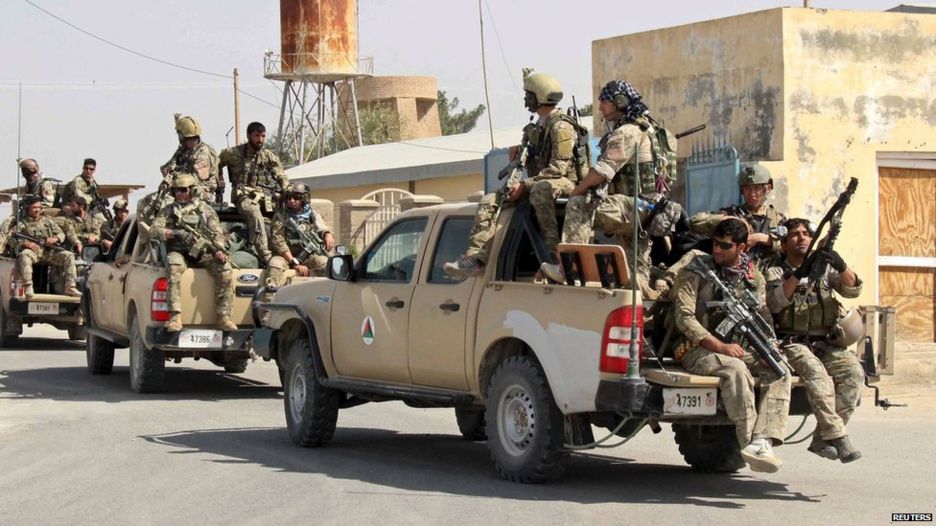 Afghan special forces arriving in Kunduz, 29 September 2015