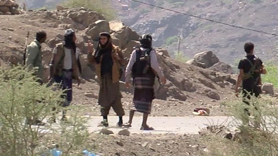 Ansar al-Sharia fighters near Taiz, Yemen